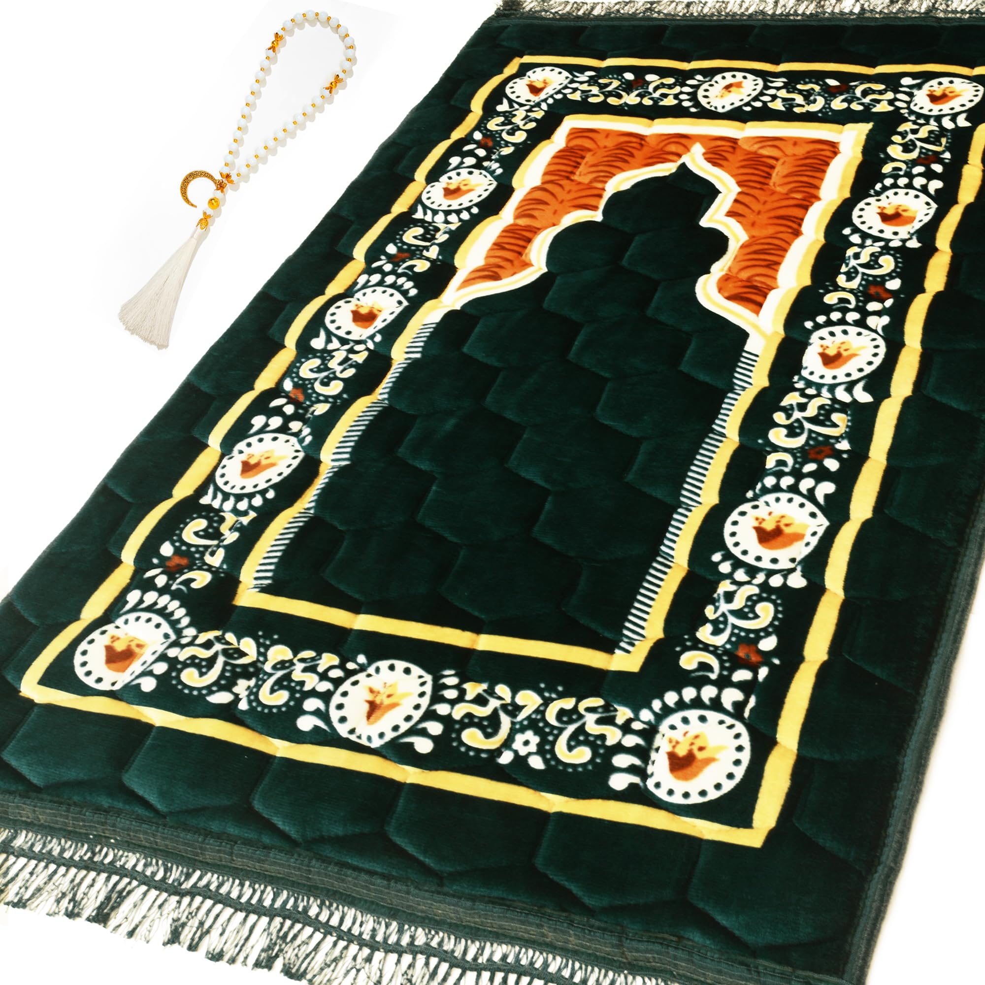Amazon.com: YAZEIN Prayer Rug Muslim Mat Islamic - Padded Very